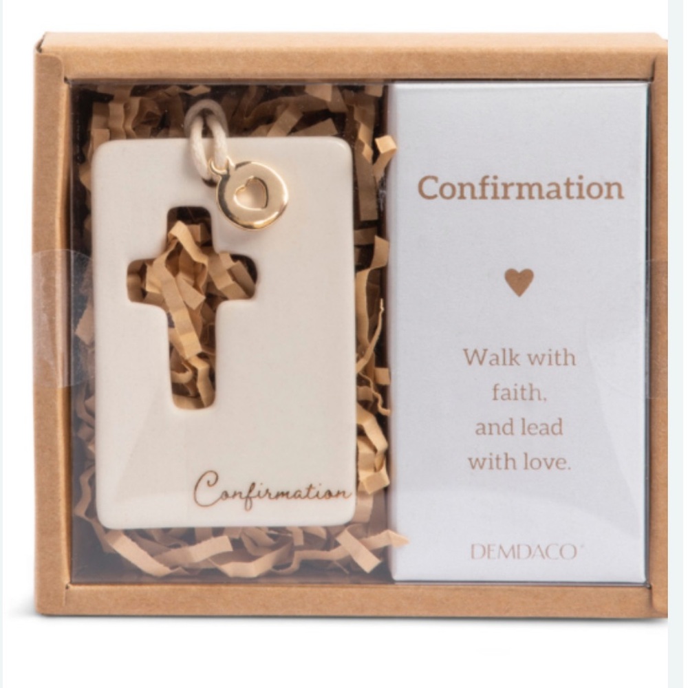Demdaco Confirmation Blessing Token Faith NWT Sealed White Gold Charm OS